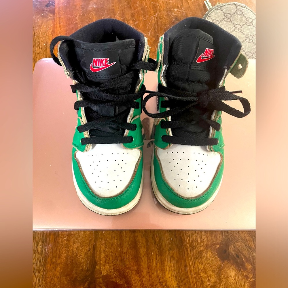 Jordan 1s green and white